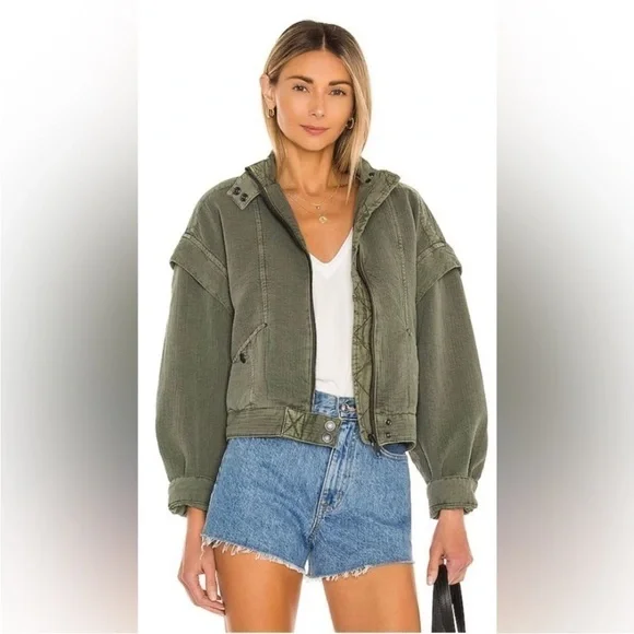 Free People Florence Army Bomber jacket - Picture 2 of 9
